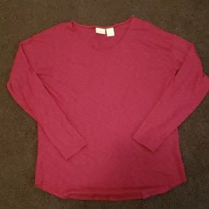 Red long sleeve shirt